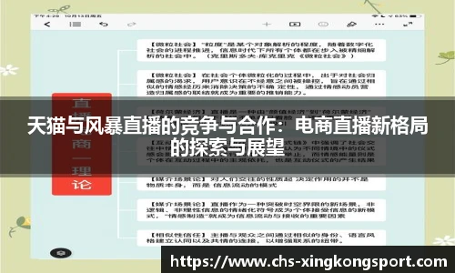天猫与风暴直播的竞争与合作:电商直播新格局的探索与展望